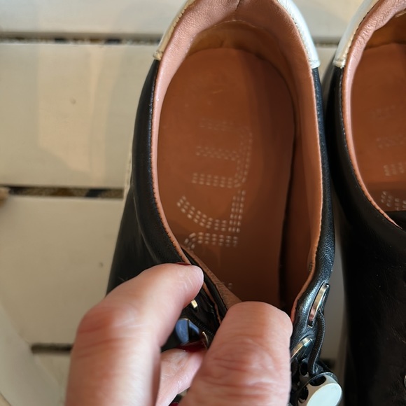 MJUS black leather slip on sneakers size 36 (US 6) - Picture 8 of 10